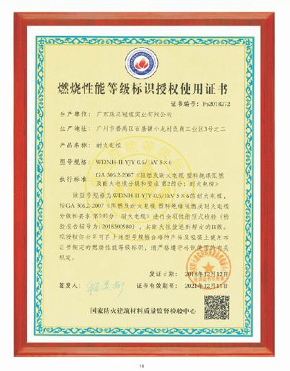 烯燒等級證書